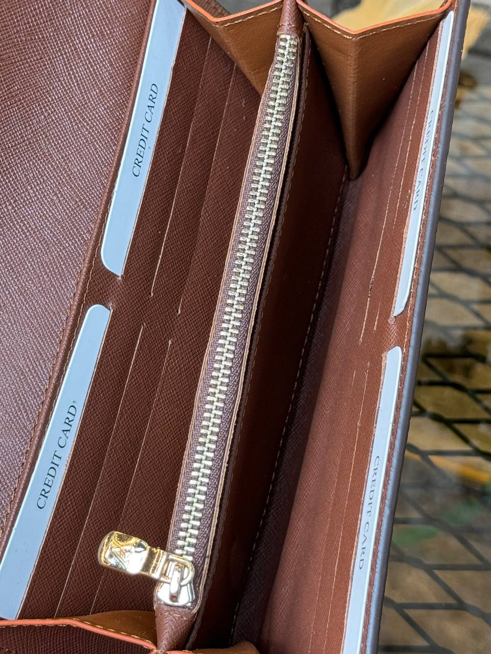 L - Leather Adele Wallet (Gry)