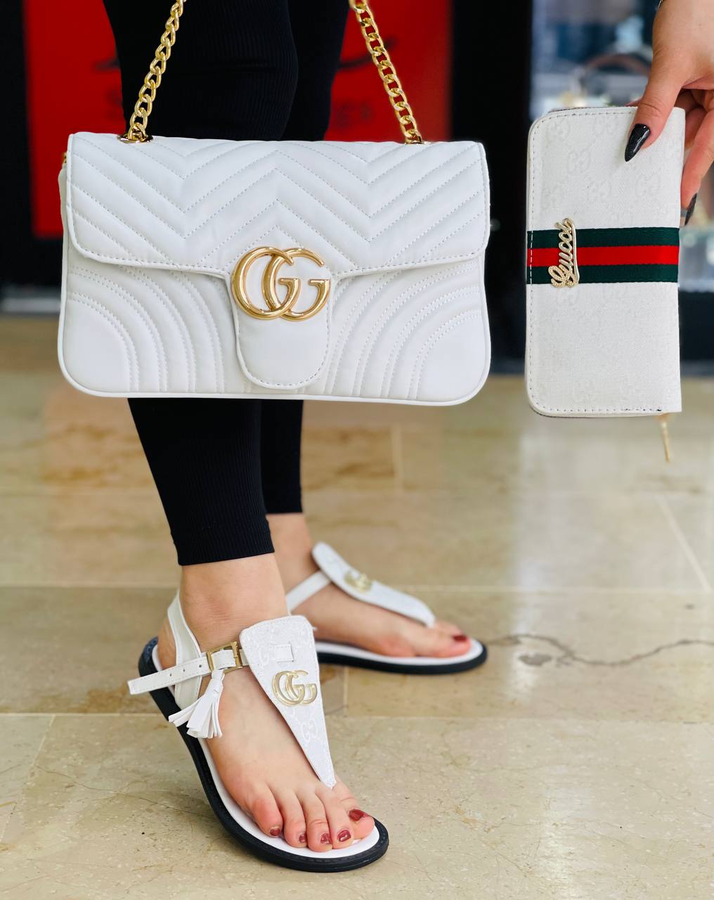 GG - Bag and Shoes and Wallet Set (V1)