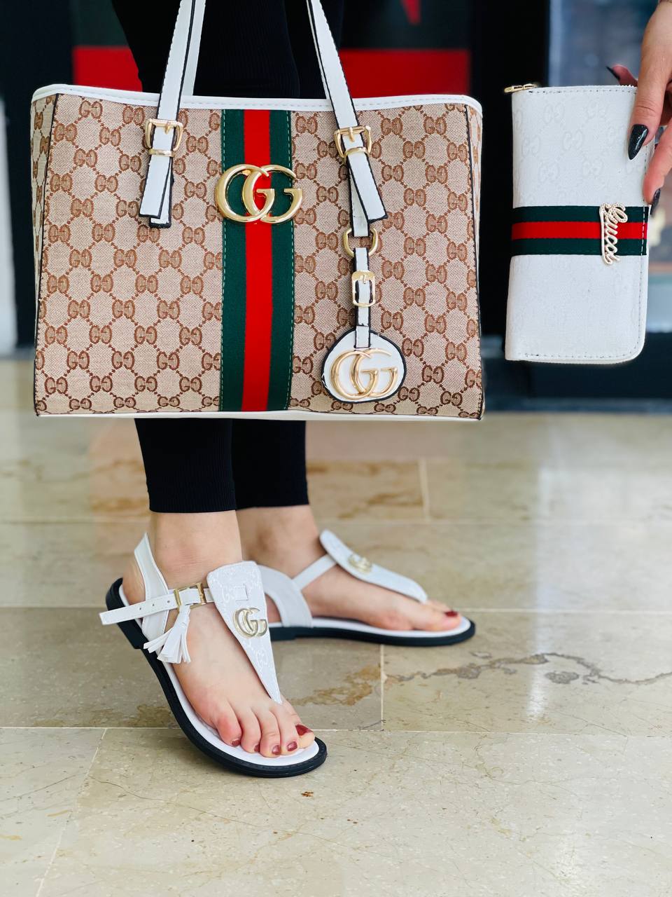 GG - Bag and Shoes and Wallet Set (V2)