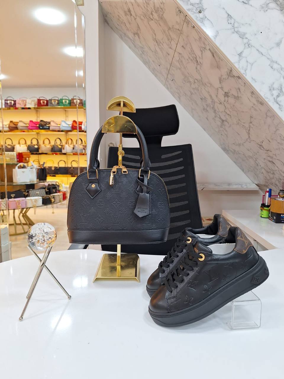 LVS Bag and Sneakers