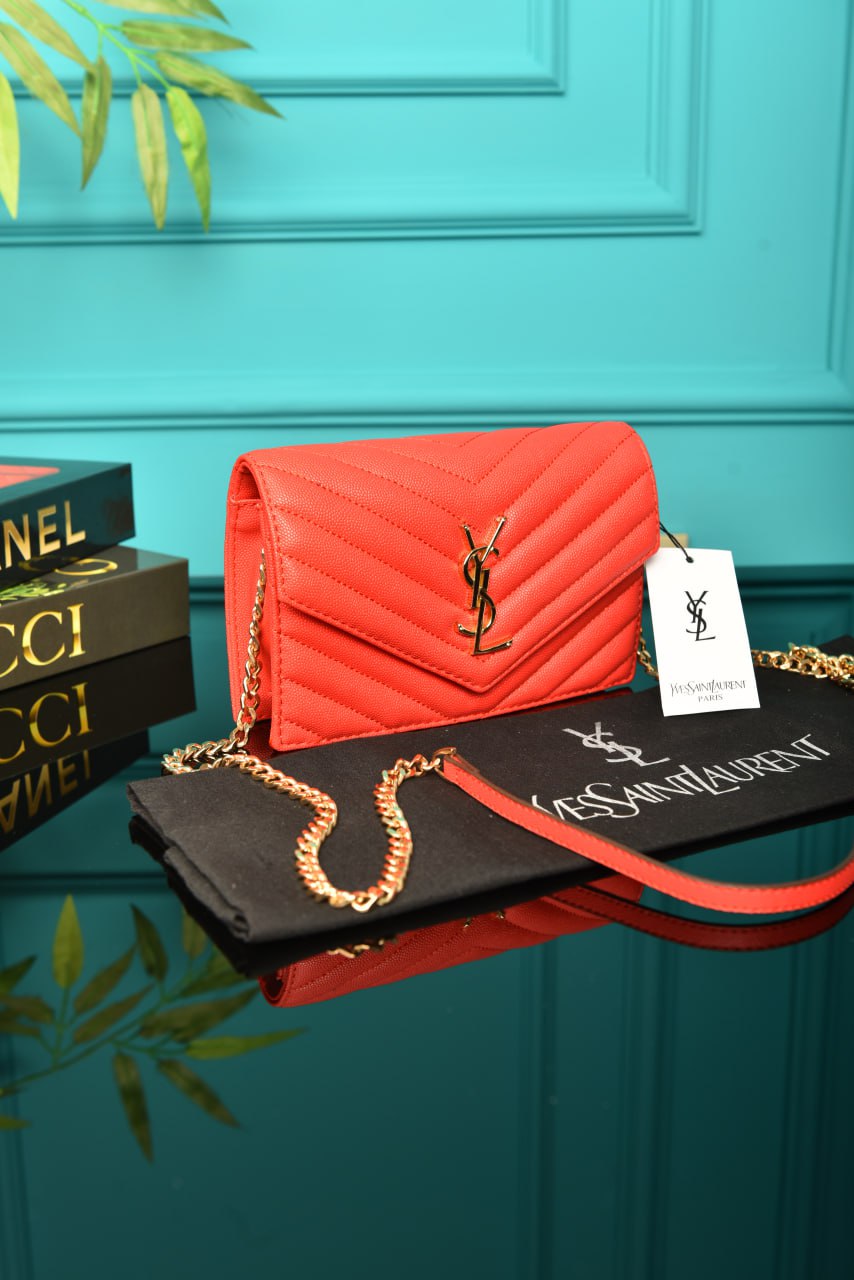 YSI - Cassandre Leather Wallet on Chain