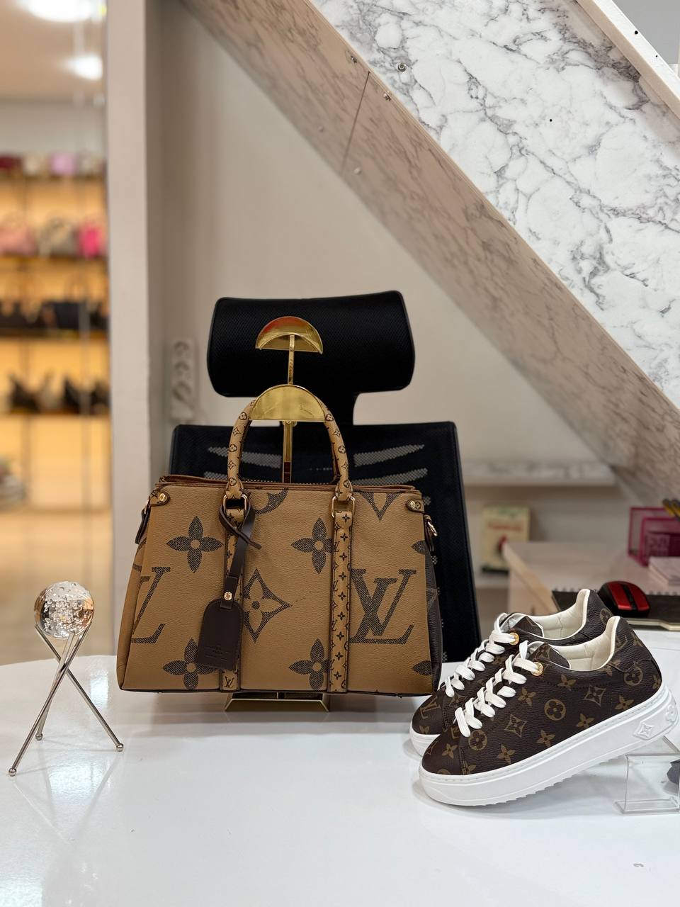 LVS Bag and Sneakers