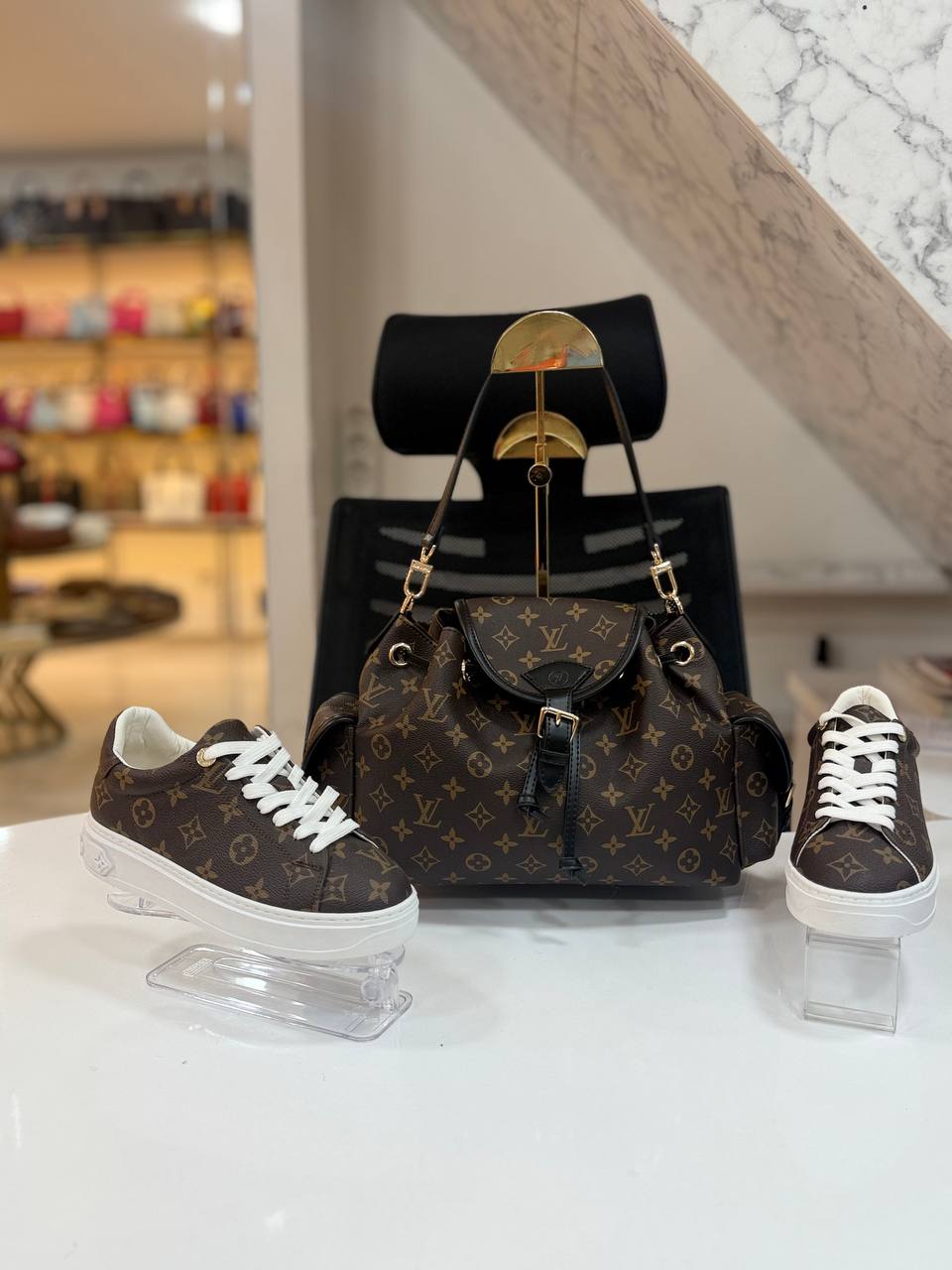 LVS Bag and Sneakers